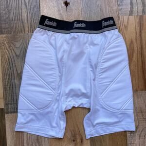 Franklin Youth Football Padded Girdle Shorts White Size S Protection